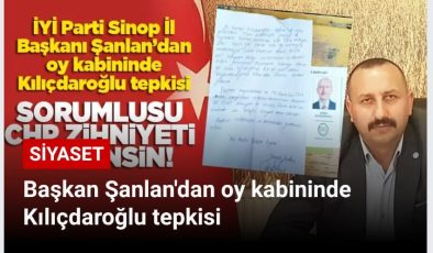Başkan Şanlan’dan oy kabininde Kılıçdaroğlu tepkisi