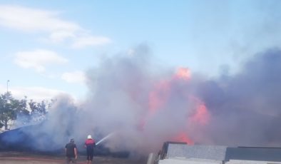 Boyabat Sanayi Sitesinde Kereste Atölyesinde Yangın