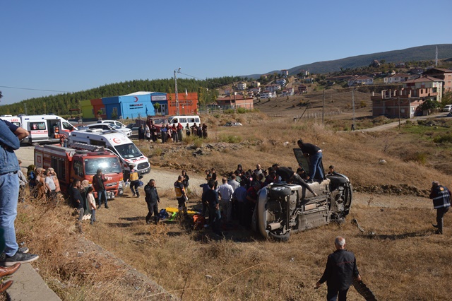 Boyabat'ta Trafik Kazası 4 Yaralı