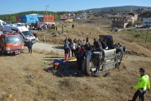 Boyabat’ta Trafik Kazası 4 Yaralı