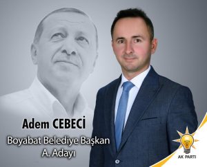 Ak Parti Boyabat Belediye Başkan Aday Adayı İnşaat Mühendisi Adem Cebeci