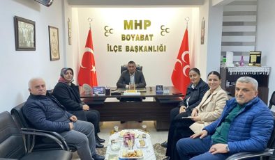 Ak Parti Boyabat Belediye Başkan Aday Adayı Zehra Okur Akdemirden MHP Ziyareti