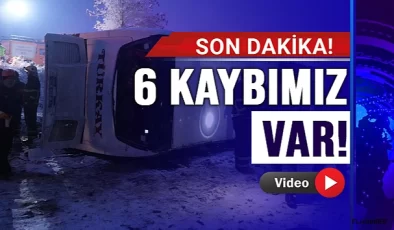 Sinop Otobüsü Kaza Yaptı. 33 Yaralı 6 Ölü