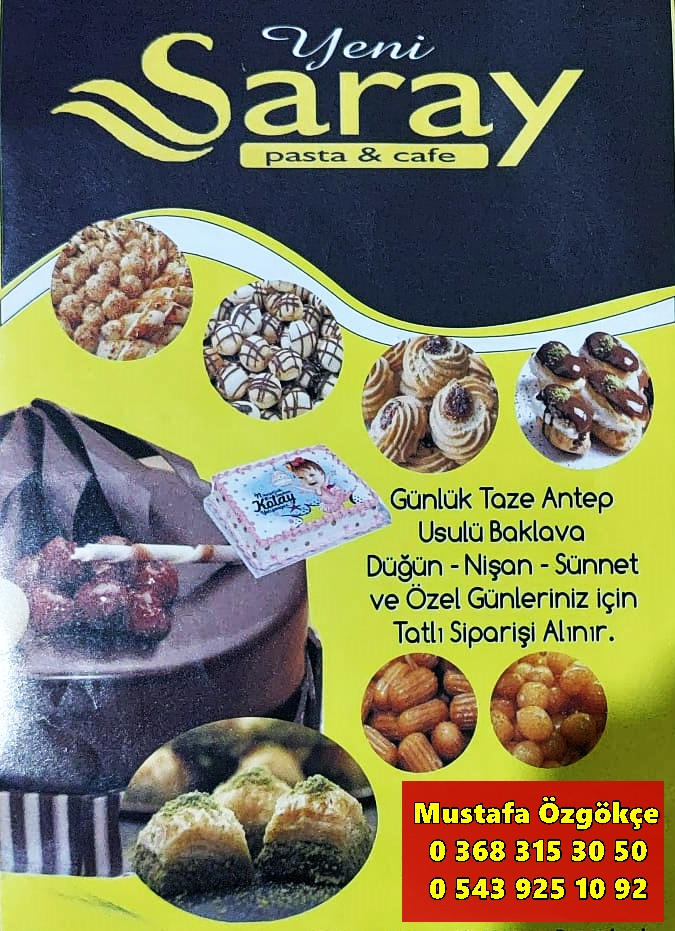 Yeni Saray Pasta Cafe Mustafa Özgökçe  0543 925 10 92 0 362 315 30 50 Boyabat
