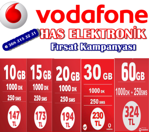 Has Elektronik Boyabat Vodafone Bayiinden Şok Kampanya