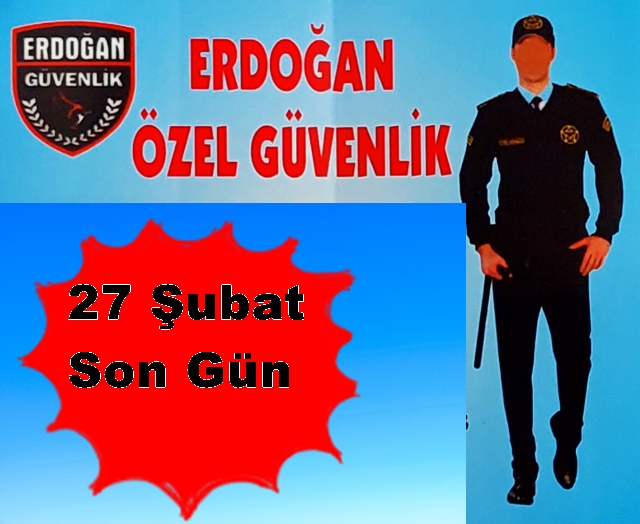 Erdoğan Güvenlik Kurumundan duyurulur