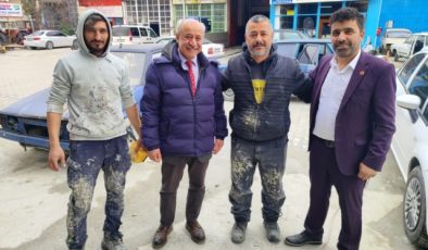 BTP Boyabat Belediye Başkan adayı Ahmet AVCI Boyabat Sanayi Esnafını Gezdi