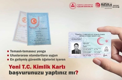 Nüfus cüzdanlarını Türkiye Cumhuriyeti