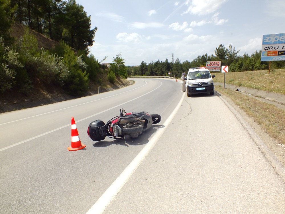Boyabat'ta Motosiklet Kazası 1 Yaralı222
