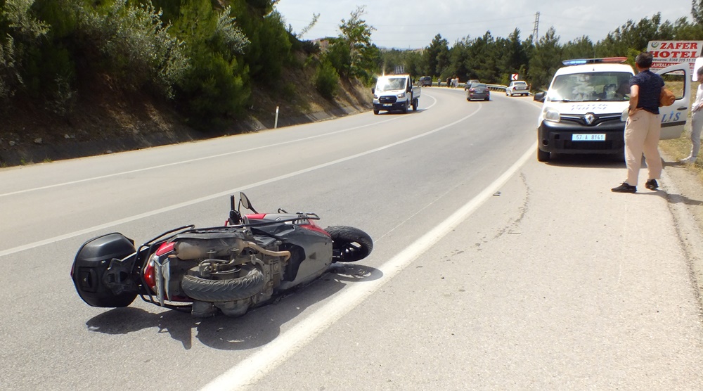 boyabat trafik kazasi motosiklet 1yarali1234