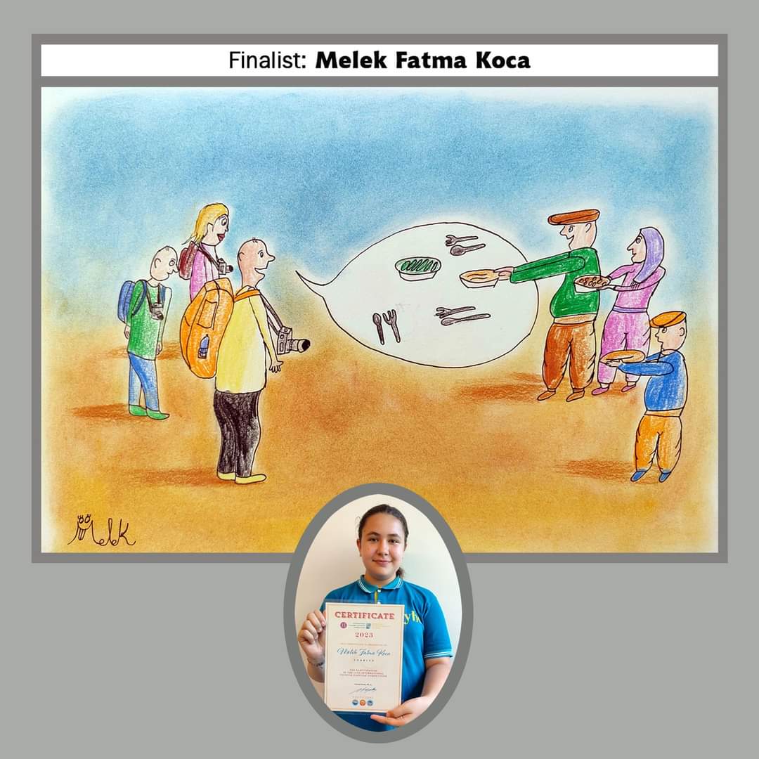 GENÇ KARİKATÜRİSTLERE ULUSLARARASI SERTİFİKA111