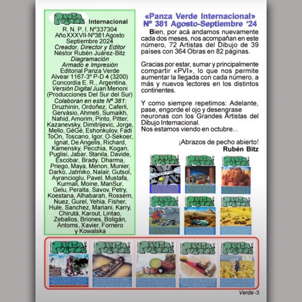 Aşkın Ayrancıoğlu eserleri Arjantin' Panza Verde Dergisinde66