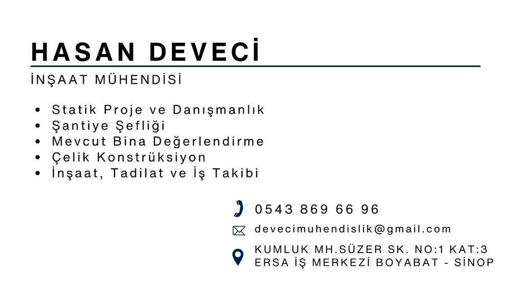 Deveci Mühendislik Ofisi Boyabat’ta Hizmete Açıldı...78