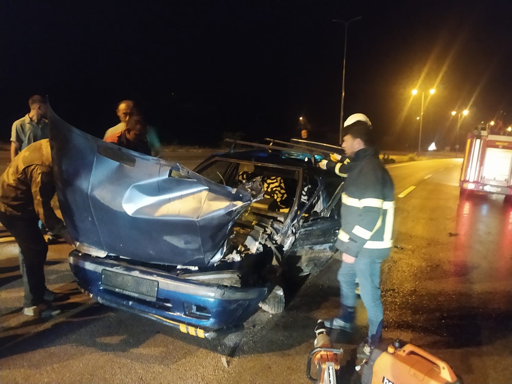 Boyabat Daylı Köyü Mevkii Trafik Kazası 2 Yaralı654