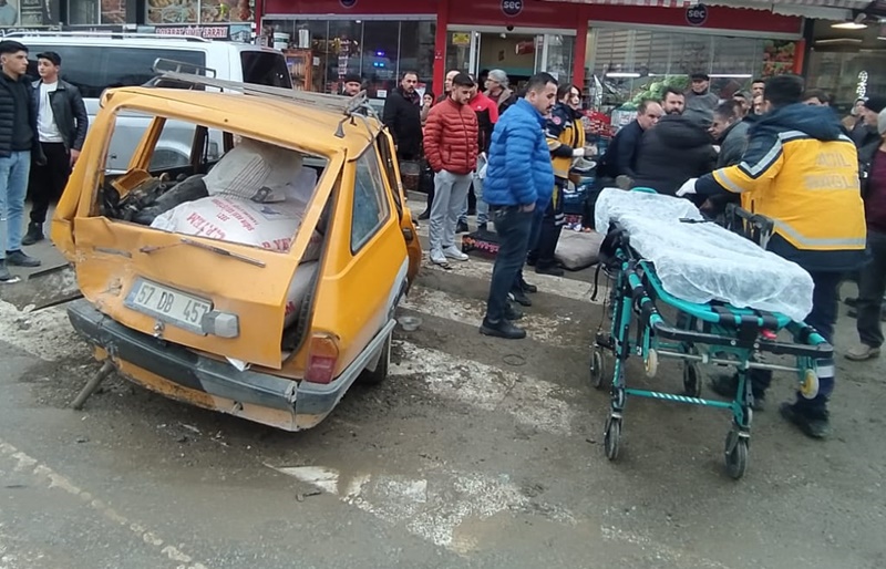 Boyabat'ta meydana gelen trafik