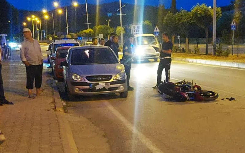 Boyabat'ta Trafik Kazası: Motosiklet Sürücüsü Yaralandı66