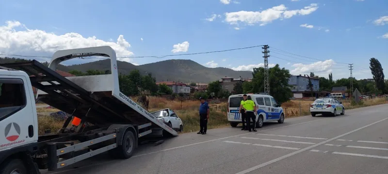 Boyabat'ta Trafik Kazası: 1 Yaralı!1