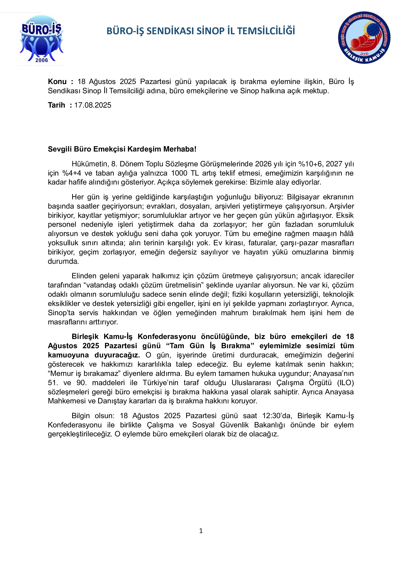Yeter Artık! Kamu Emekçileri Düşük Ücrete ve Ağır Koşullara Karşı Ses Yükseltiyor