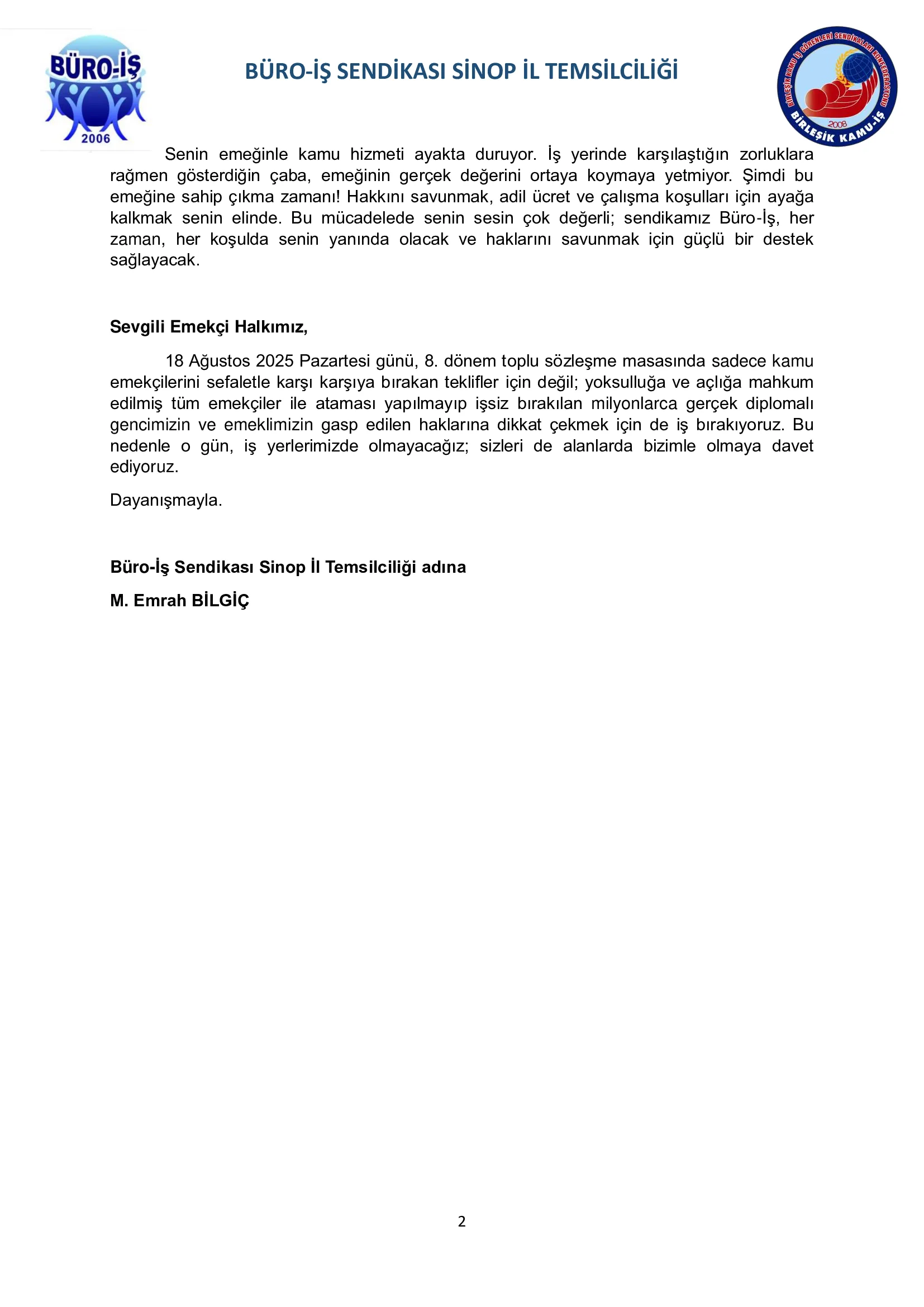 Yeter Artık! Kamu Emekçileri Düşük Ücrete ve Ağır Koşullara Karşı Ses Yükseltiyor