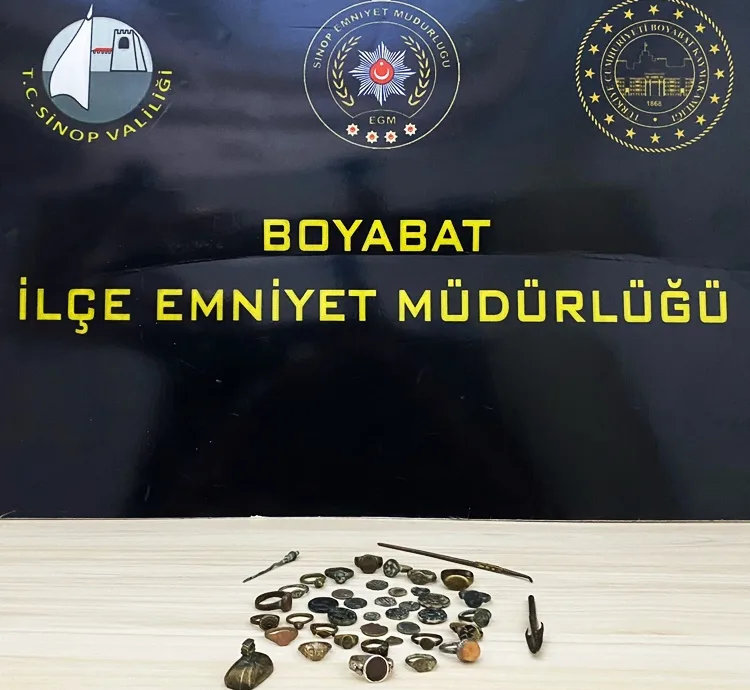 Boyabat Emniyetinden Tarihi Eser Operasyonu
