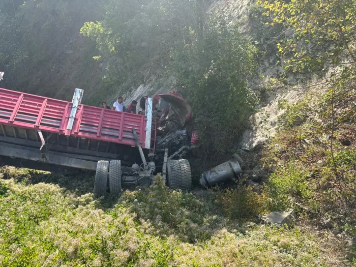 Sinop- Boyabat -yolunda- freni -boşalan- kamyon -şarampole-uçtu- 1 ölü-128