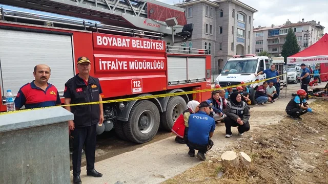 Boyabat'ta Nefes Kesen Deprem Tatbikatı: Gerçeğini Aratmadı!105