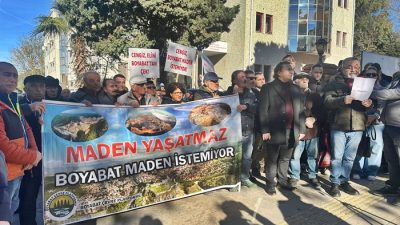 Boyabat Çevre Platformu (BOYÇED) öncülüğünde, bakır madeni ve ÇED’e karşı