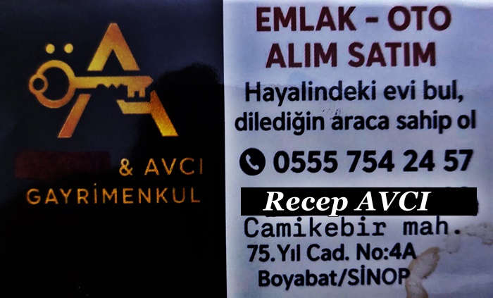 Avcı Emlak ve Oto Alım Satım Boyabat’ta Kazandırmaya Devam Ediyor 1 Avcı Emlak ve Oto Alım Satım Boyabat’ta Kazandırmaya Devam Ediyor