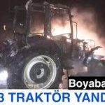 Boyabatta Garaj Yangini Traktor Tarim Aletleri Kul Oldu